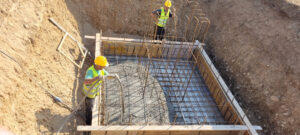 LAINATE (MI) - Nuovo polo logistico - Fondazioni, scavo, posaferro, armatubi, casserature e getto calcestruzzo